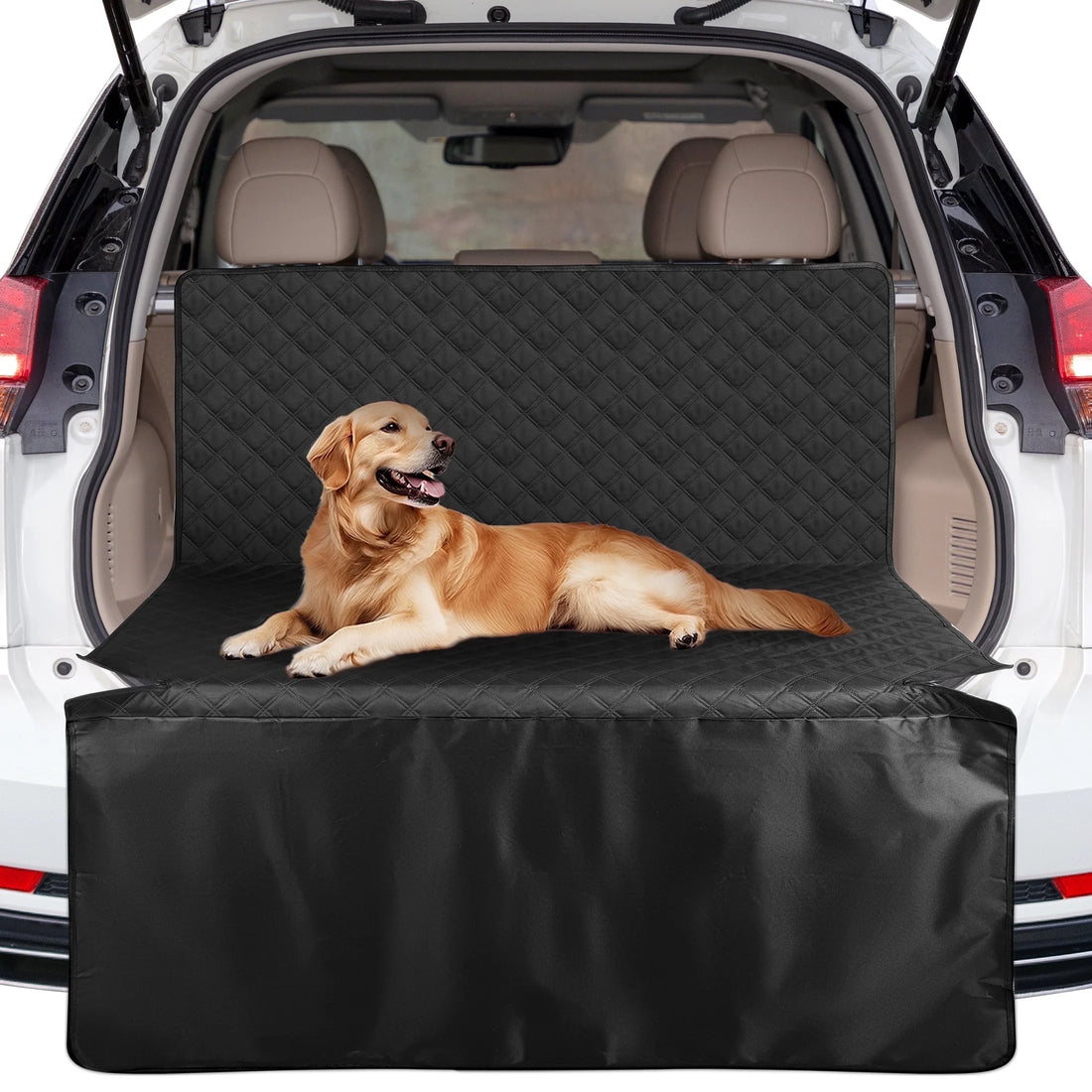 Dog Cargo Liner for SUV, Waterproof Dog Seat Cover for Trunk, Nonslip Pet Cargo Cover for Car, Universal Fit for Suvs, Sedans, Vans, Bottom Waterproof Protection